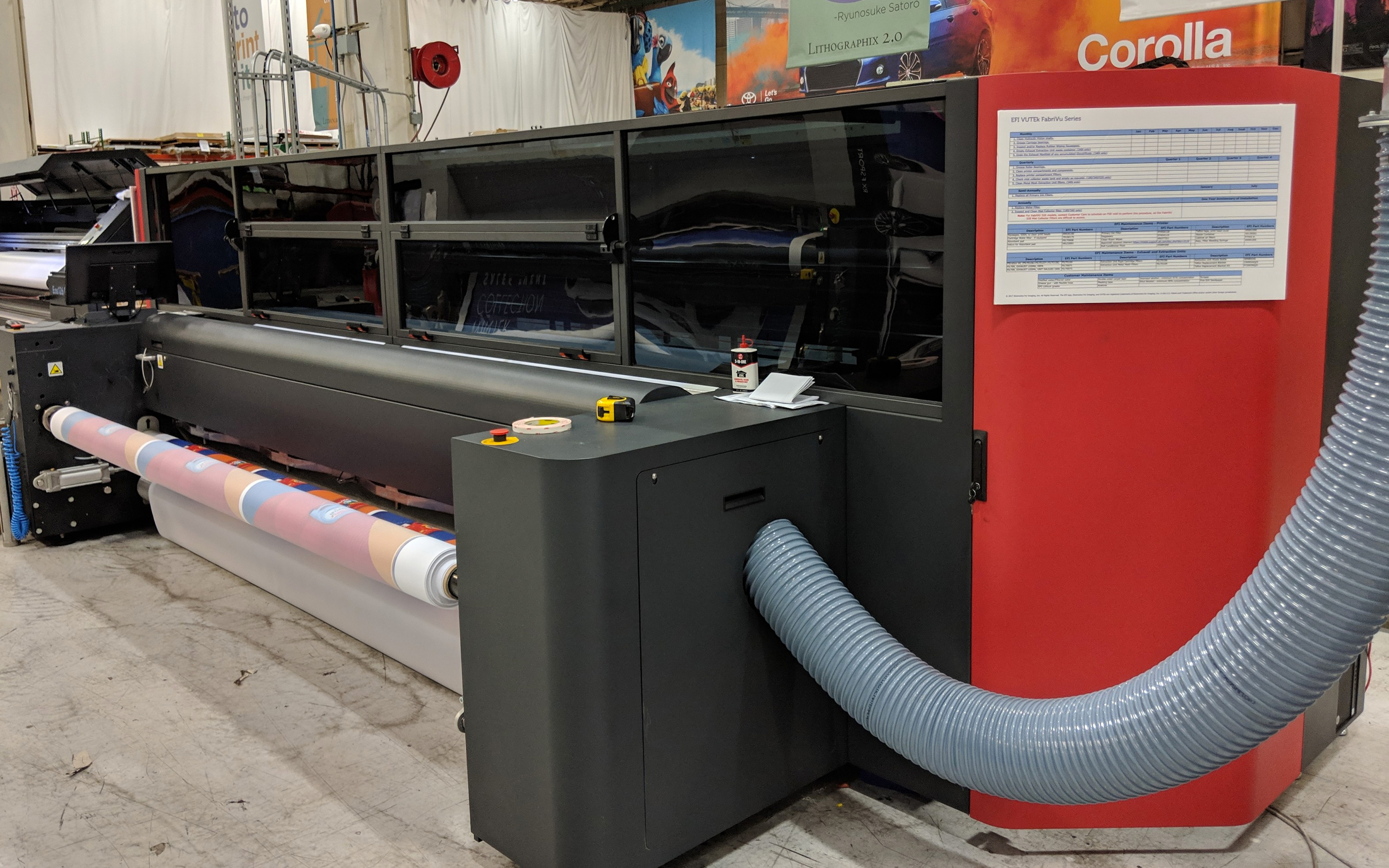 Lithographix printing big stuff dye sublimation latex image