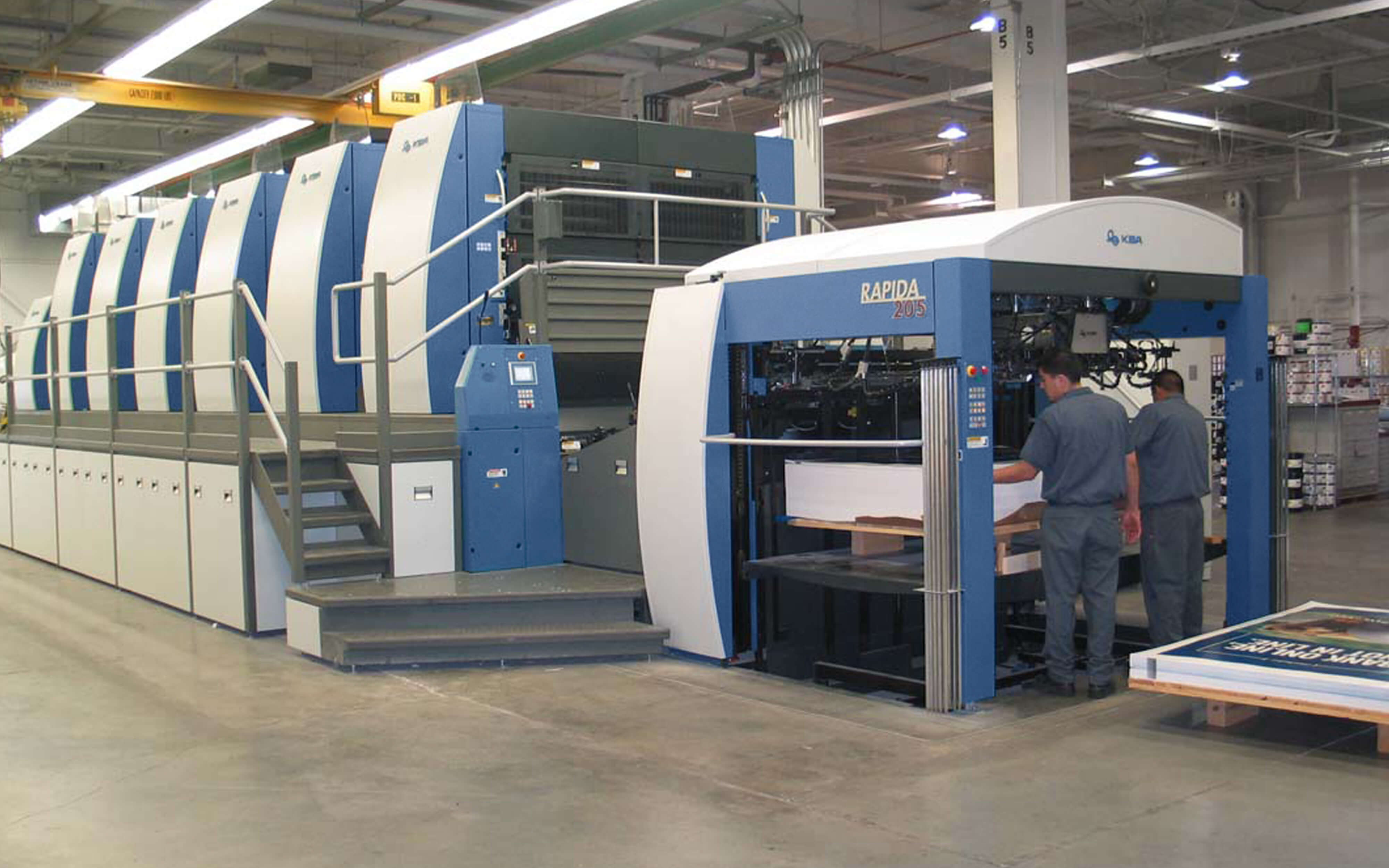 Lithographix printing big stuff KBA printer image